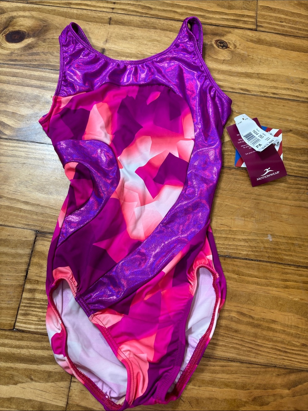 NWT Motionwear Petite Adult Gymnastics Leotard Style 1654 Color 253